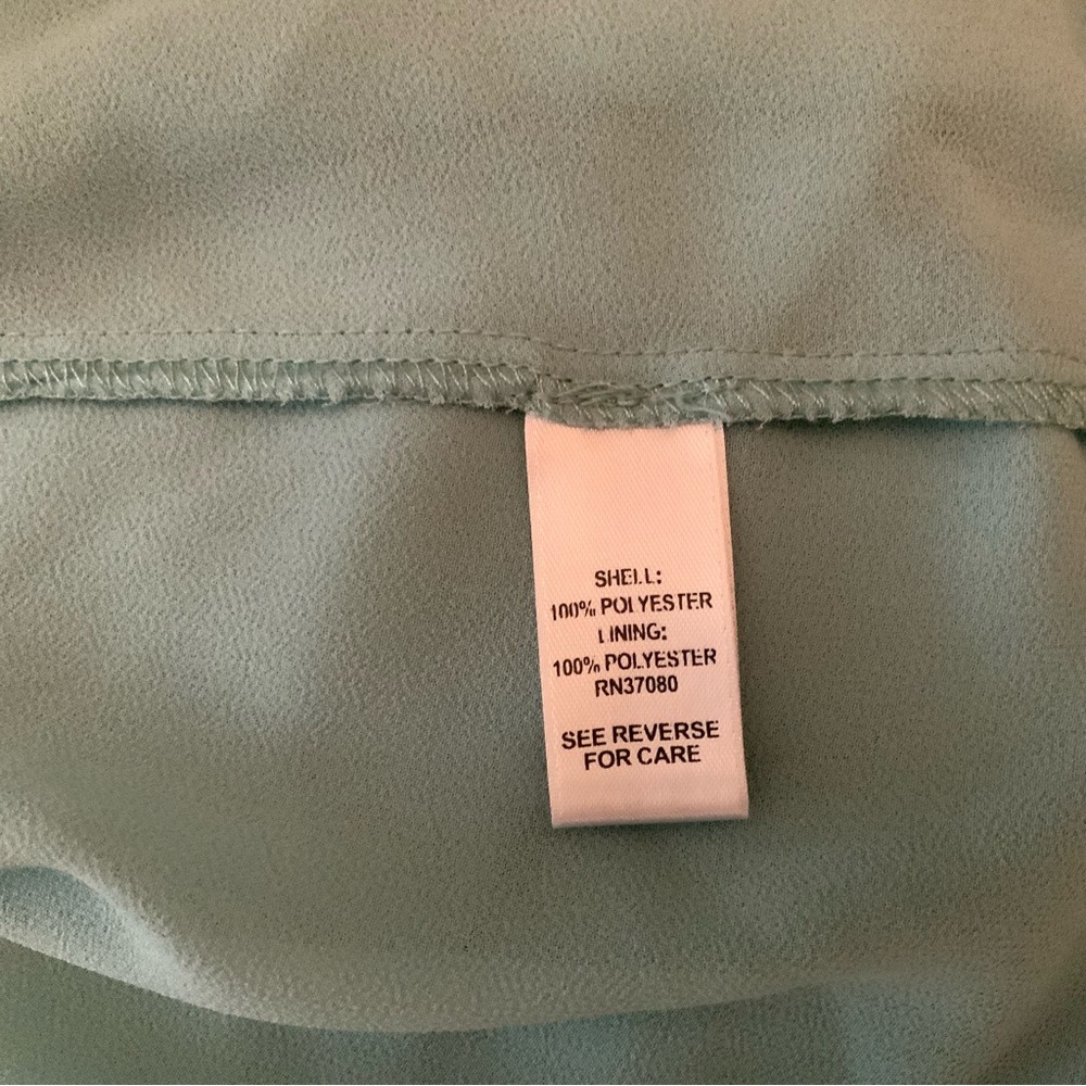 Cato‎ Est. 1946 Seafoam Green Swiss Dot Blouse 22/24 Good Condition - Picture 8 of 8